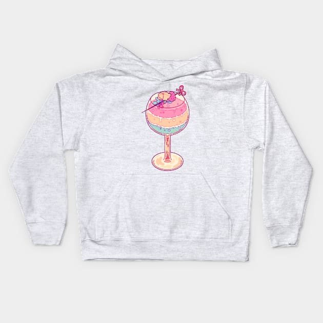 Pan Drink Kids Hoodie by Lemonscribs